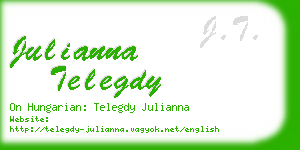 julianna telegdy business card